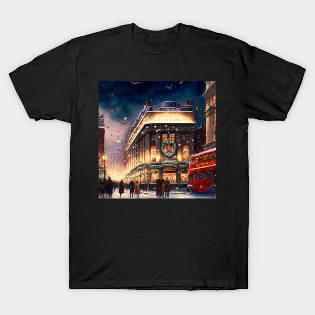 Christmas in town square II T-Shirt by RoseAesthetic